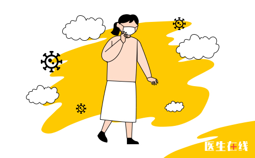 年轻女病毒预防戴口罩空气污染新冠病毒防疫抗疫